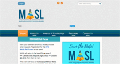 Desktop Screenshot of maslibraries.org